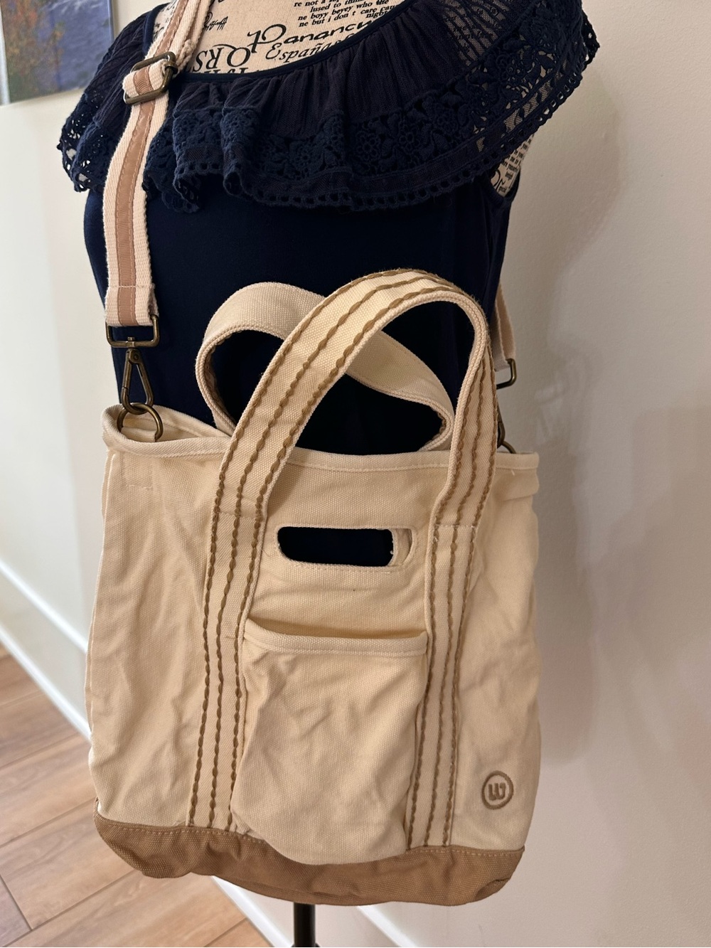 Wantable canvas market tote